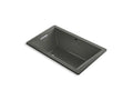 KOHLER K-1849-VBW-58 Underscore 60" X 36" Drop-In Vibracoustic Bath With Bask Heated Surface In Thunder Grey