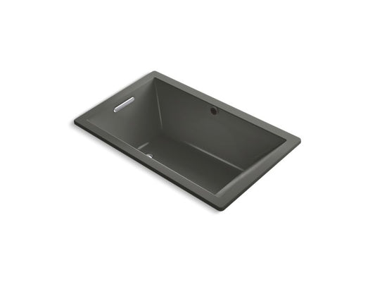 KOHLER K-1849-VBW-58 Underscore 60" X 36" Drop-In Vibracoustic Bath With Bask Heated Surface In Thunder Grey