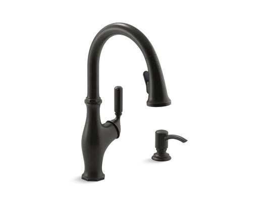 KOHLER K-R11921-SD-2BZ Oil-Rubbed Bronze Worth Pull-down kitchen faucet