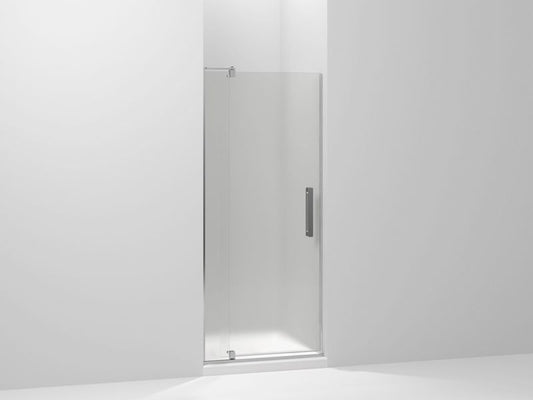 KOHLER K-707506-D3-SHP Revel Pivot shower door, 74" H x 27-5/16 - 31-1/8" W, with 5/16" thick Frosted glass