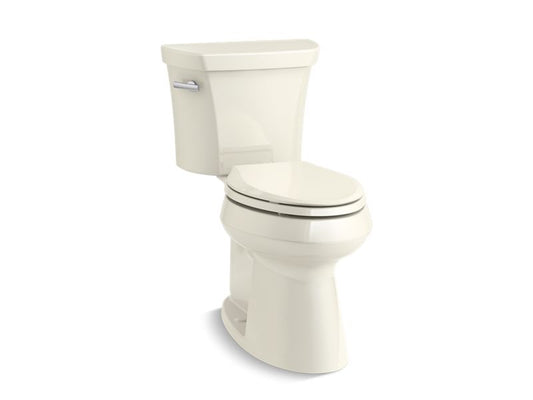 KOHLER K-76301-96 Biscuit Highline Two-piece elongated 1.28 gpf chair height toilet