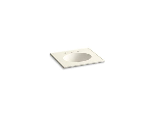 KOHLER K-2791-8-G83 Ceramic/Impressions 25" oval vanity-top bathroom sink with 8" widespread faucet holes