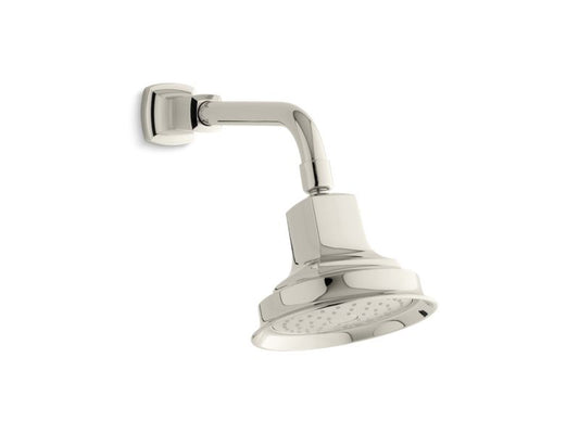 KOHLER K-16244-AK-SN Vibrant Polished Nickel Margaux 2.5 gpm single-function showerhead with Katalyst air-induction technology