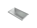 KOHLER K-1167-GHVR-95 Underscore 60" X 30" Alcove Vibracoustic Bath With Heated Bubblemassage, Right Drain In Ice Grey