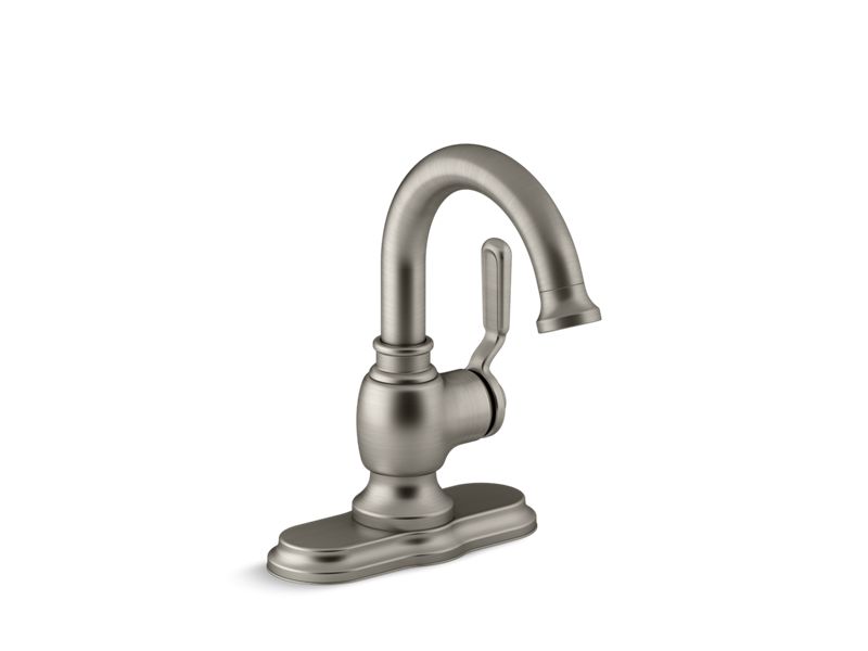 KOHLER K-R76255-4D-BN Worth Single-handle bathroom faucet In Vibrant Brushed Nickel