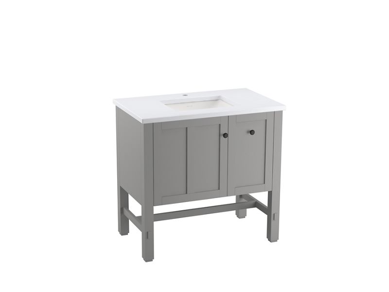 KOHLER K-5288-1WT Mohair Grey Tresham 36" bathroom vanity cabinet