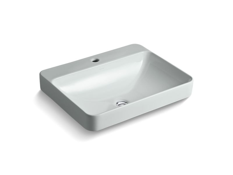 KOHLER Vox K-2660-1-95 Rectangle Vessel bathroom sink with single faucet hole