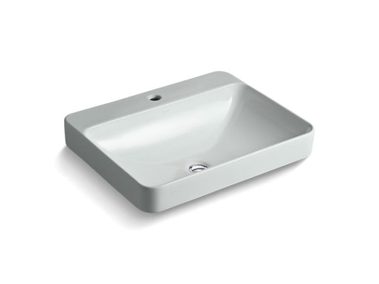 KOHLER K-2660-1-95 Vox Rectangle Vessel bathroom sink with single faucet hole