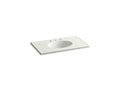 KOHLER Ceramic/Impressions K-2798-8-G82 Dune Impressions 37" Vitreous china vanity top with integrated oval sink