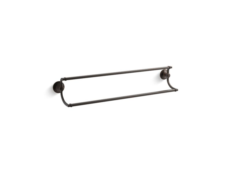 KOHLER K-11413-2BZ Bancroft 24" Double Towel Bar In Oil-Rubbed Bronze