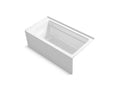KOHLER K-1123-ZV-0 Archer 60" x 32" alcove bath with integral apron, right drain
