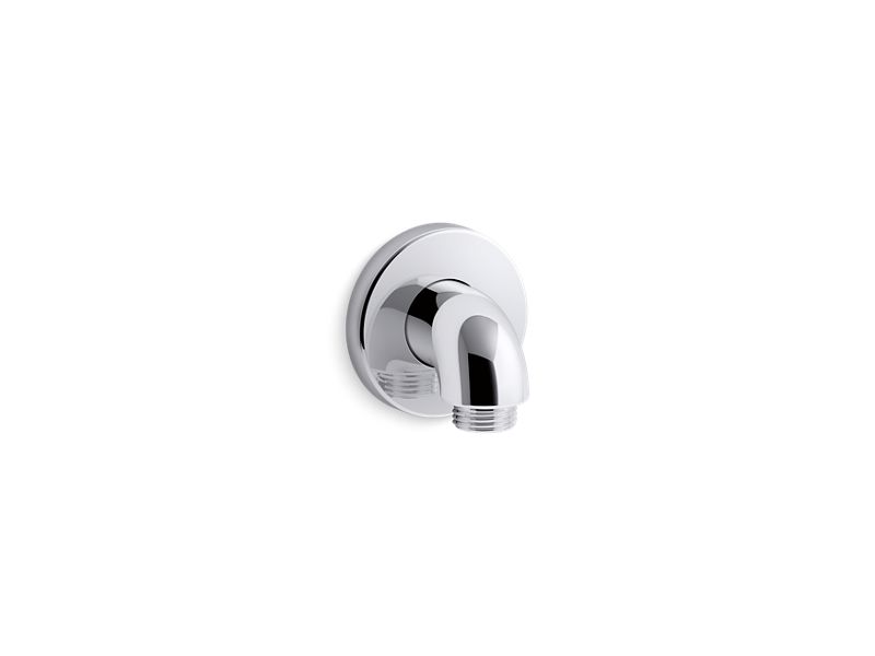 KOHLER K-22172-CP Polished Chrome Purist Stillness Wall-mount supply elbow with check valve
