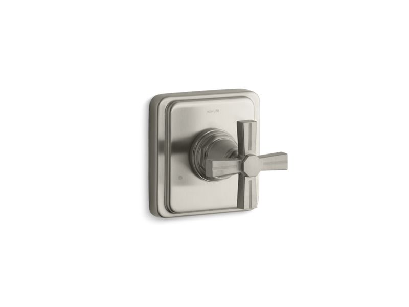 KOHLER K-T13175-3B-BN Pinstripe Valve trim with cross handle for transfer valve, requires valve