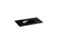 KOHLER Ceramic/Impressions K-2798-1-7 Black Black 37" Vitreous china vanity top with integrated oval sink