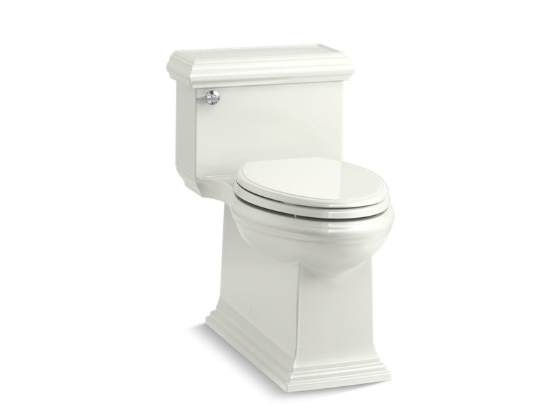 KOHLER K-6424-NY Dune Memoirs Classic One-piece compact elongated toilet with skirted trapway, 1.28 gpf