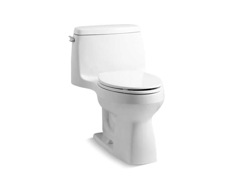 KOHLER K-3811-0 Santa Rosa One-Piece Compact Elongated Toilet, 1.6 Gpf In White