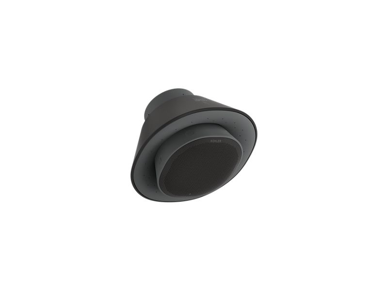 KOHLER K-28238-GKA-BL Moxie Single-Function Showerhead And Wireless Speaker With Amazon Alexa, 1.75 Gpm In Matte Black