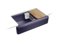 KOHLER K-24564-DGB Riverby 35-3/4" Undermount Single-Bowl Farmhouse Workstation Kitchen Sink In Indigo Blue
