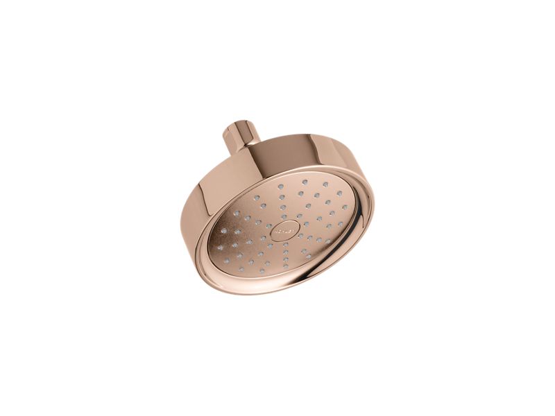 KOHLER K-939-G-RGD Vibrant Rose Gold Purist 1.75 gpm single-function showerhead with Katalyst air-induction technology