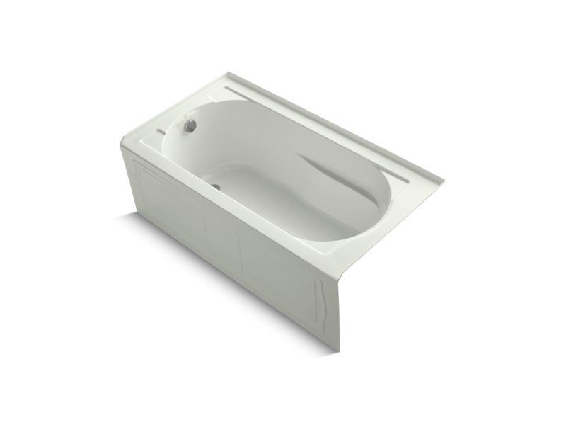KOHLER K-1184-LA-NY Devonshire 60" x 32" alcove bath with integral apron, integral flange and left-hand drain