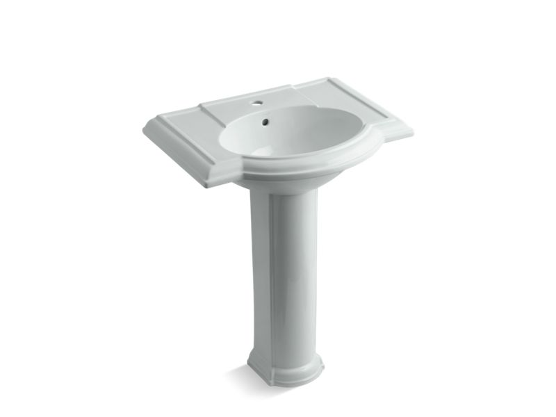 KOHLER K-2294-1-95 Devonshire 27" pedestal bathroom sink with single faucet hole