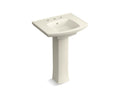 KOHLER K-24050-8-96 Kelston Pedestal bathroom sink with 8" centerset faucet holes