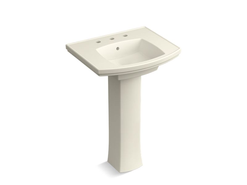 KOHLER K-24050-8-96 Kelston Pedestal bathroom sink with 8" centerset faucet holes