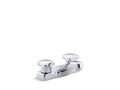 KOHLER K-7404-2A-CP Triton Centerset commercial bathroom sink faucet with standard handles, drain not included