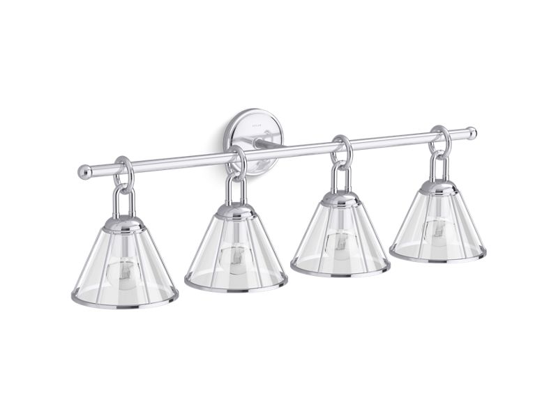 KOHLER K-27744-SC04-CPL Polished Chrome Terret 32-1/2" four-light sconce