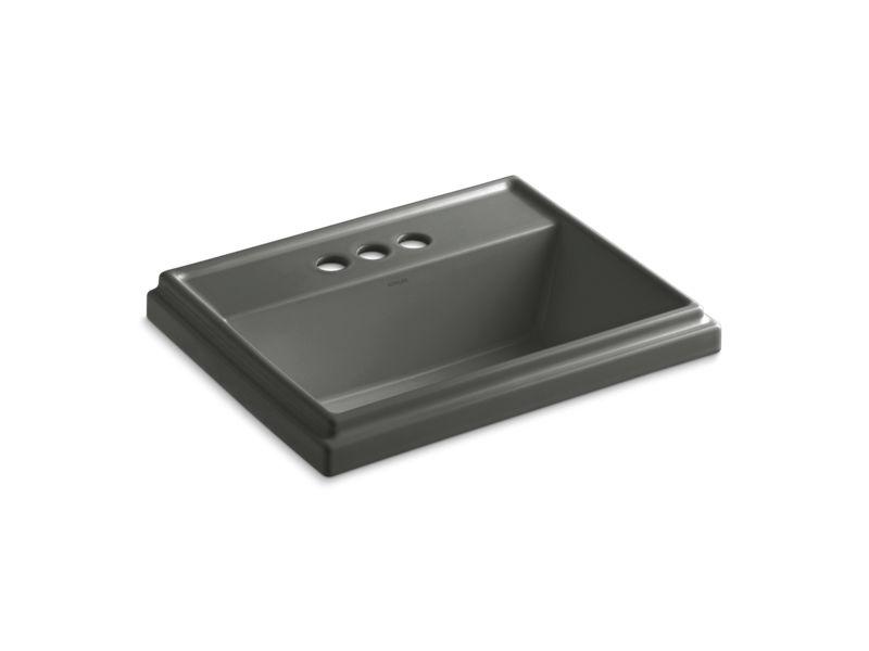 KOHLER K-2991-4-58 Tresham Rectangle Drop-in bathroom sink with 4" centerset faucet holes