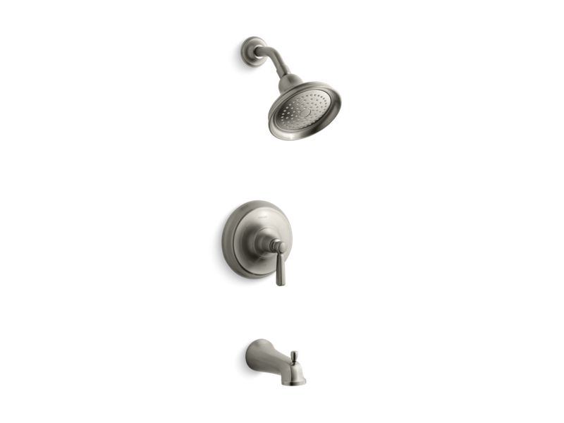 KOHLER K-TS10581-4-BN Vibrant Brushed Nickel Bancroft Rite-Temp bath and shower trim set with NPT spout, valve not included