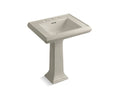 KOHLER K-2258-8-G9 Memoirs Classic Classic 27" pedestal bathroom sink with 8" widespread faucet holes