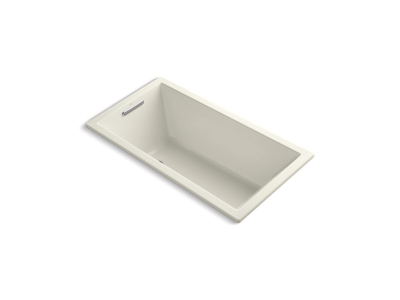 KOHLER K-1168-VB-96 Underscore 60" X 32" Drop-In Vibracoustic Bath In Biscuit