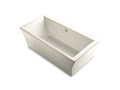 KOHLER K-6367-96 Stargaze 72" x 36" freestanding bath with fluted shroud and center drain
