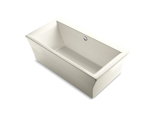 KOHLER K-6367-96 Stargaze 72" x 36" freestanding bath with fluted shroud and center drain
