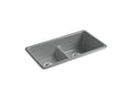 KOHLER K-5312-FT Iron/Tones 33" x 18-3/4" x 9-5/8" Smart Divide top-mount/undermount double-equal kitchen sink