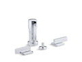 KOHLER Loure K-14663-4-CP Polished Chrome Vertical bidet faucet with lever handles