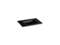 KOHLER Ceramic/Impressions K-2779-1-7 Black Black 31" Vitreous china vanity top with integrated rectangular sink