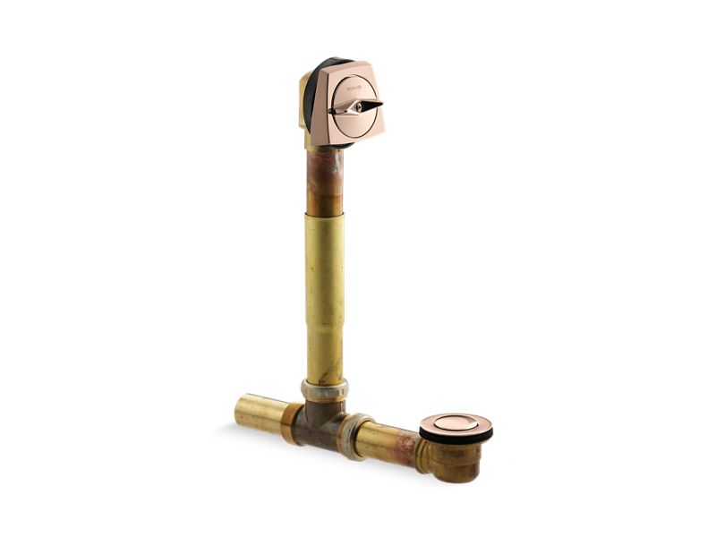 KOHLER K-7160-AF-RGD Vibrant Rose Gold Clearflo 1-1/2" adjustable pop-up drain
