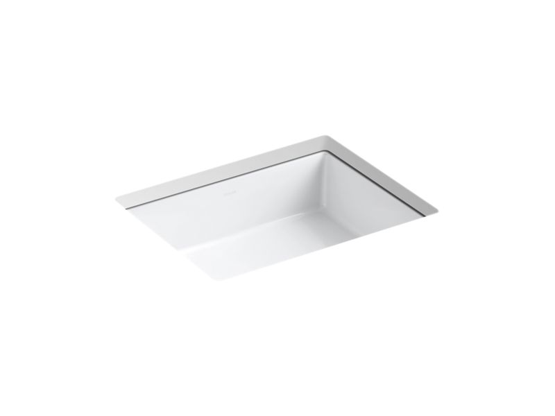 KOHLER K-2882-0 White Verticyl 19-3/4" rectangular undermount bathroom sink