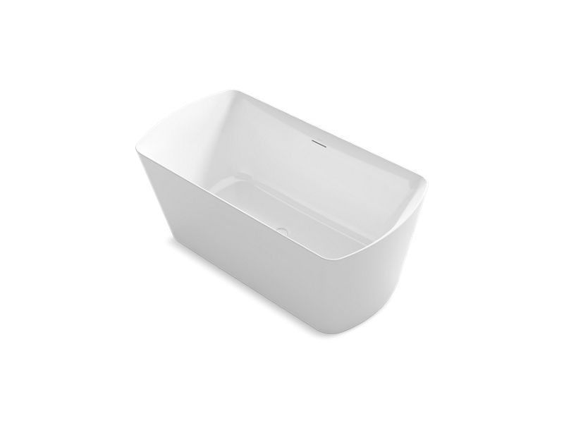 KOHLER K-26079-0 White Irvine 59" x 29-1/2" freestanding bath