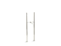 KOHLER Antique K-128-SN Vibrant Polished Nickel Riser tubes and cross connection, 29-5/8" long