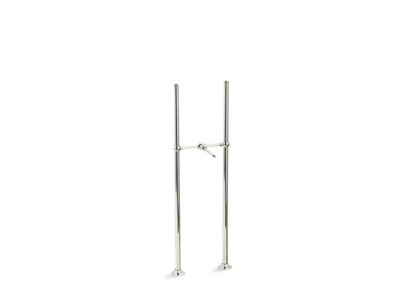 KOHLER Antique K-128-SN Vibrant Polished Nickel Riser tubes and cross connection, 29-5/8" long