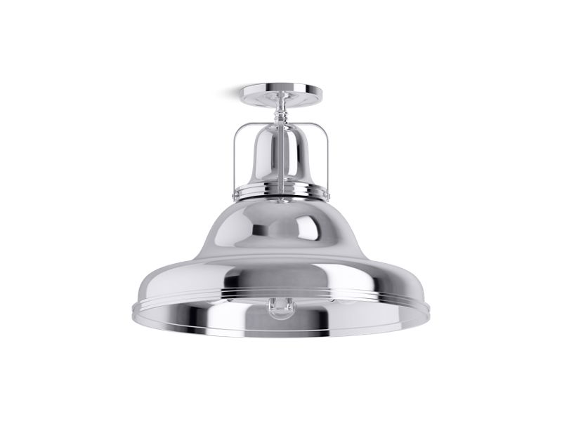 KOHLER K-32294-SF03-CPL Polished Chrome Hauksbee Semi-flush light