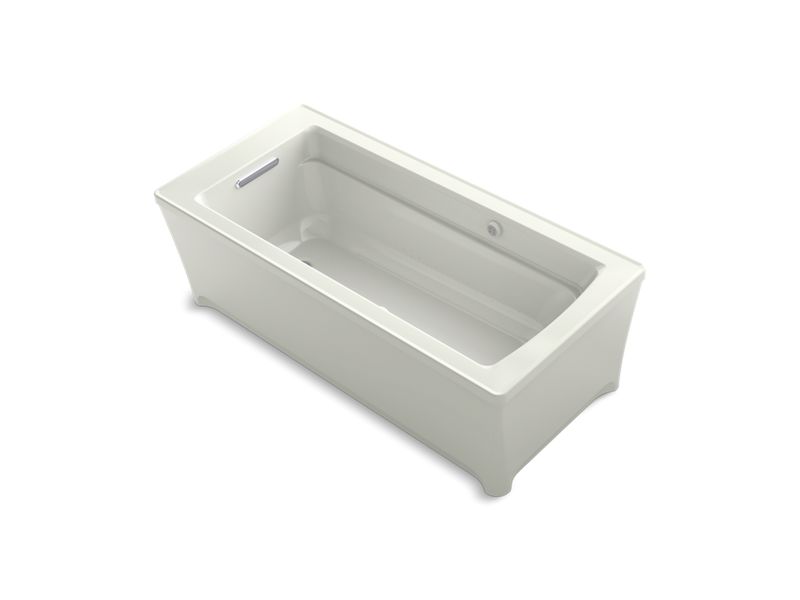 KOHLER K-2595-GHW-NY Dune Archer 67-3/4" x 31-3/4" freestanding Heated BubbleMassage air bath with Bask heated surface