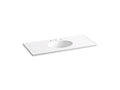 KOHLER Ceramic/Impressions K-2891-8-0 White 49" Vitreous china vanity top with integrated oval sink