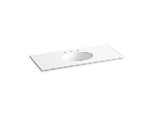 KOHLER Ceramic/Impressions K-2891-8-0 White 49" Vitreous china vanity top with integrated oval sink
