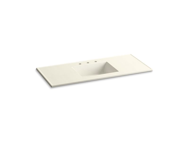 KOHLER Ceramic/Impressions K-2783-8-G83 Biscuit Impressions 49" Vitreous china vanity top with integrated rectangular sink
