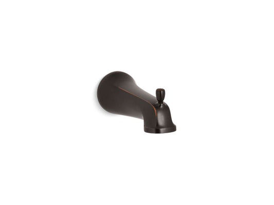 KOHLER K-10588-2BZ Bancroft Wall-Mount Bath Spout With Diverter, Npt Connection In Oil-Rubbed Bronze