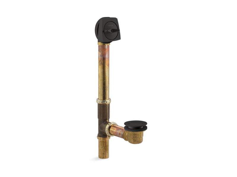 KOHLER Clearflo K-7160-TF-BL Matte Black 1-1/2" adjustable pop-up drain